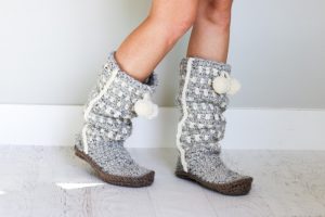 Crochet Slouchy Slippers Pattern