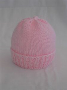 Free Knitting Pattern for Baby Hat on Straight Needles