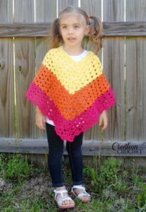 Crochet Poncho Pattern for Child