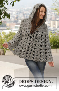 Free Hooded Poncho Crochet Pattern