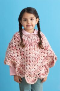 Girls’ Crochet Poncho Pattern