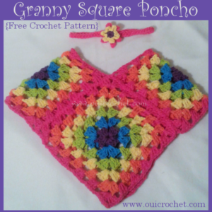 Granny Square Poncho for Toddler