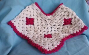 Crochet Poncho Pattern with Granny Squares