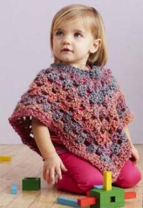 Toddler Girl Crochet Poncho Pattern