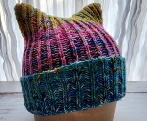 Cat Ear Hat Knitting Pattern