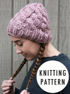 Chunky Cable Knit Hat Pattern