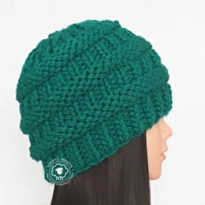 Chunky Knit Hat Pattern on Circular Needles