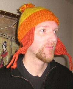 Easy Men’s Knit Hat with Ear Flaps