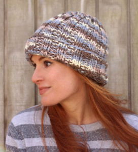 Easy Super Chunky Flat Knit Hat Pattern Free
