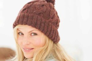 Free Cable Bobble Hat Knitting Pattern