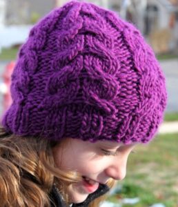 Free Easy Chunky Cable Knit Hat Pattern