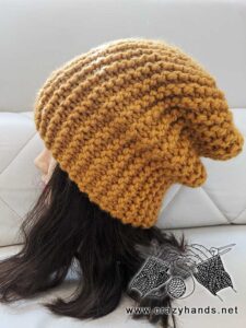 Knit a Slouchy Beanie Hat