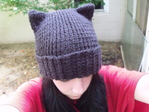 Knit Cat Ear Hat