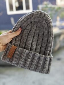Knit Rib Hat Pattern