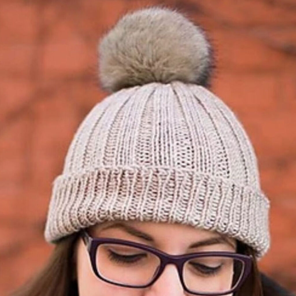 Knitted Ribbed Hat