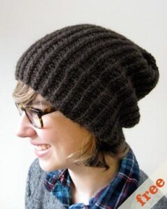 Knitting Slouchy Hat for Beginners