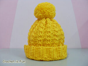 Loom Knit Cable Hat