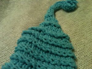 Loom Knit Pointed Elf Hat