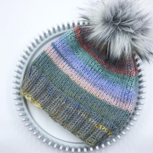 Loom Knitting by This Moment is Good!: Free Loom Knit Hat Pattern