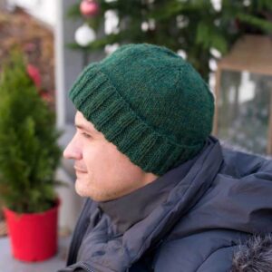 Men’s Knit Hat on Circular Needles