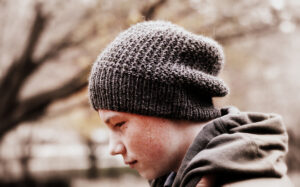 Men’s Slouchy Beanie Hat Knitting Pattern