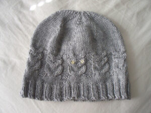 Owl Cable Hat Knitting Pattern