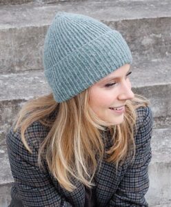 Ribbed Hat Knitting Pattern