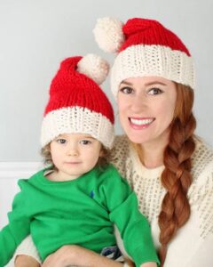 Knit Santa Hats