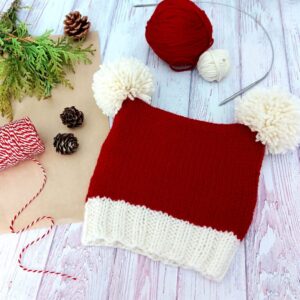 Knitted Santa Hat