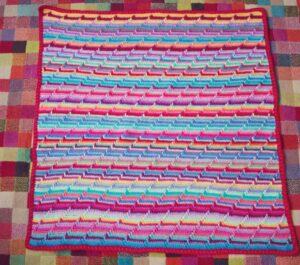 Apache Tears Crochet Temperature Blanket