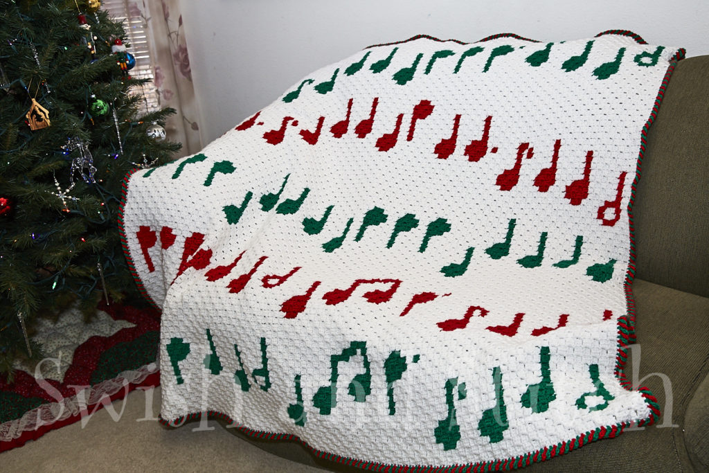 C2c Crochet Christmas Blanket