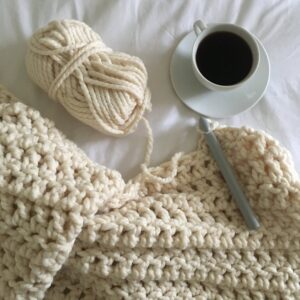 Chunky Crocheted Blanket
