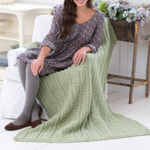 Crochet Aran Isle Throw