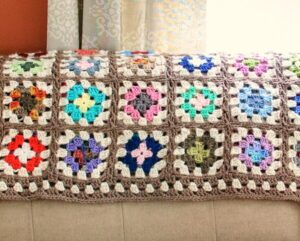 Crochet Blanket Granny Square Pattern