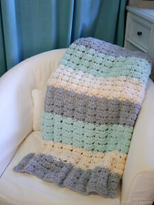 Crochet Blanket Shell Pattern