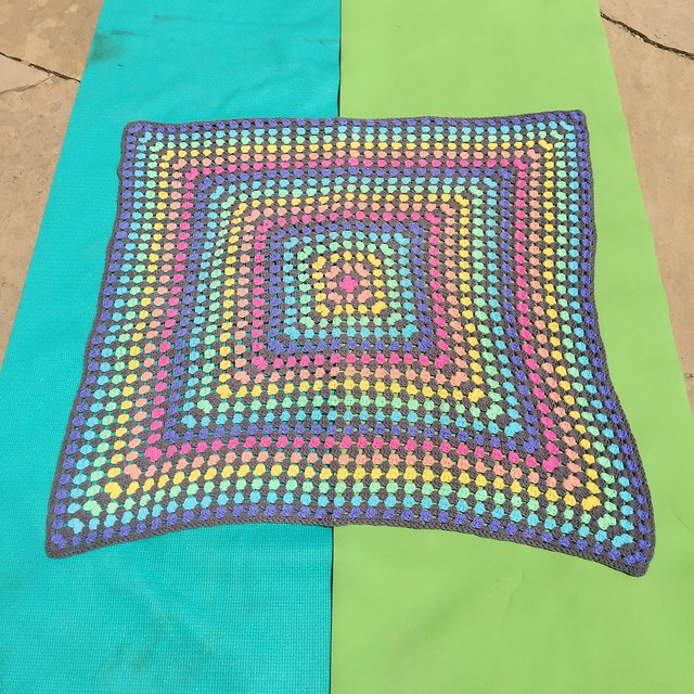 Crochet Continuous Granny Square Blanket