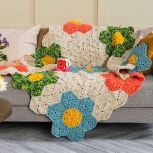 Crochet Flower Blanket Pattern