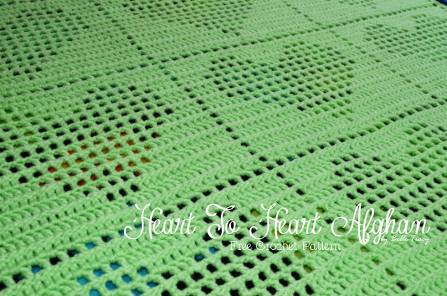Crochet Heart Blanket Pattern