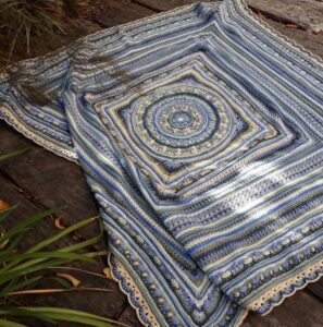 Crochet Mandala Square Blanket Tutorial