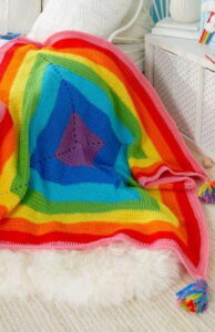 Crochet Rainbow Blanket