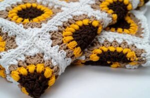 Crochet Sunflower Blanket
