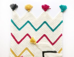 Crochet Tribal Chevron Blanket