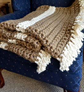 Crocheting Blanket with Thick Yarn