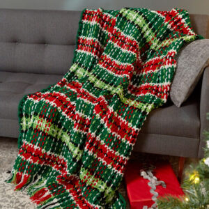 Easy Christmas Crochet Blanket Pattern