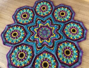 Easy Crochet Mandala Blanket