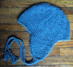 Easy Earflap Hat Knitting Pattern