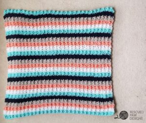 Easy Striped Crochet Blanket Pattern