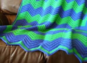 Free Crochet Pattern for Chevron Blanket