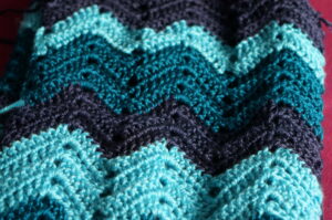 Free Double Crochet Chevron Afghan Pattern
