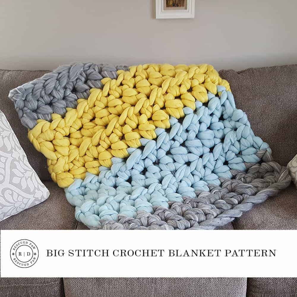 Giant Chunky Crochet Blanket